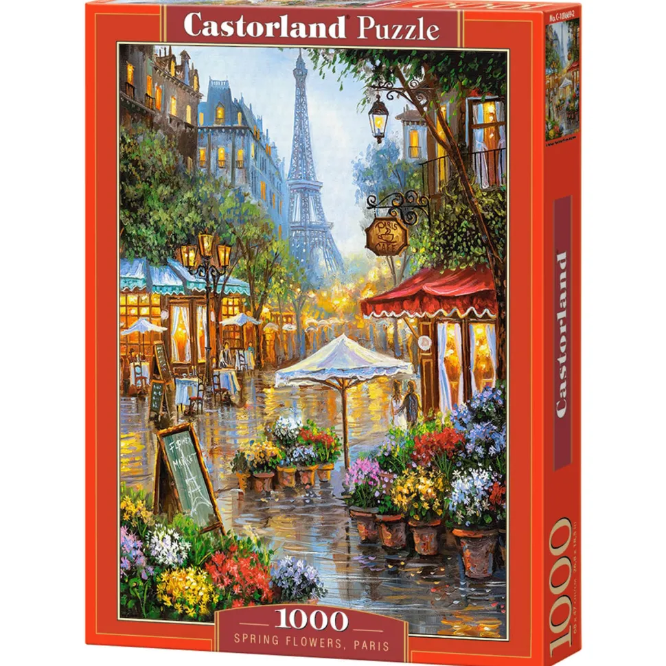 Puzzle 1000 pièces : Marché aux fleurs à Paris - Castorland