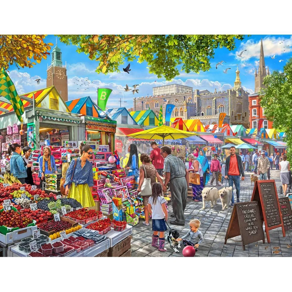 Puzzle 1000 pièces : Marché d'été - Vermont Christmas Company