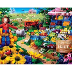 Puzzle 750 pièces : Marché fermier - Fruits frais de la ferme - Master Pieces