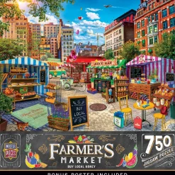 Puzzle 750 pièces : Marché fermier - Achetez du miel local - Master Pieces