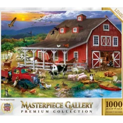Puzzle 1000 pièces : MasterPiece Gallery - La foule de la basse-cour - Master Pieces