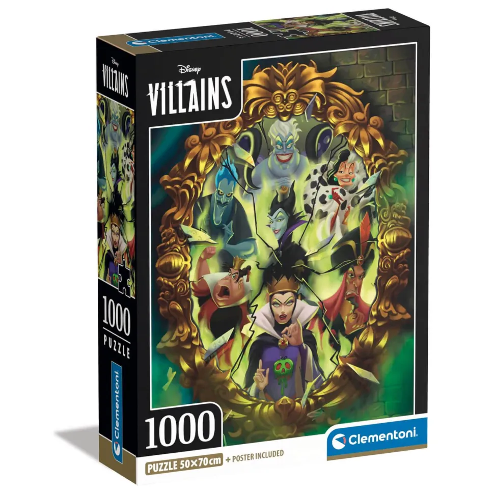 Puzzle 1000 pièces : Méchants Disney - Clementoni