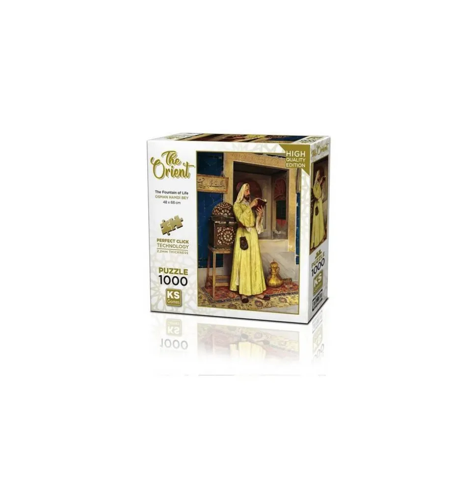 Puzzle 1000 pièces : Merveilleuse Fontaine de Vie - Ks Games