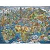 Puzzle 3000 pièces : Merveilleuse Carte du Monde - Anatolian