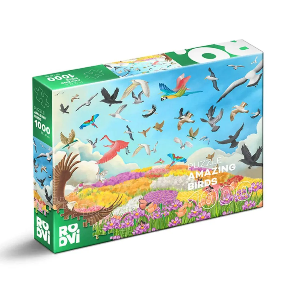 Puzzle 1000 pièces : Merveilleux Oiseaux - DToys