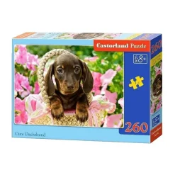 Puzzle 260 pièces : Mignon Teckel - Castorland