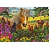 Puzzle 150 pièces : Mignons visiteurs dans la prairie - Schmidt
