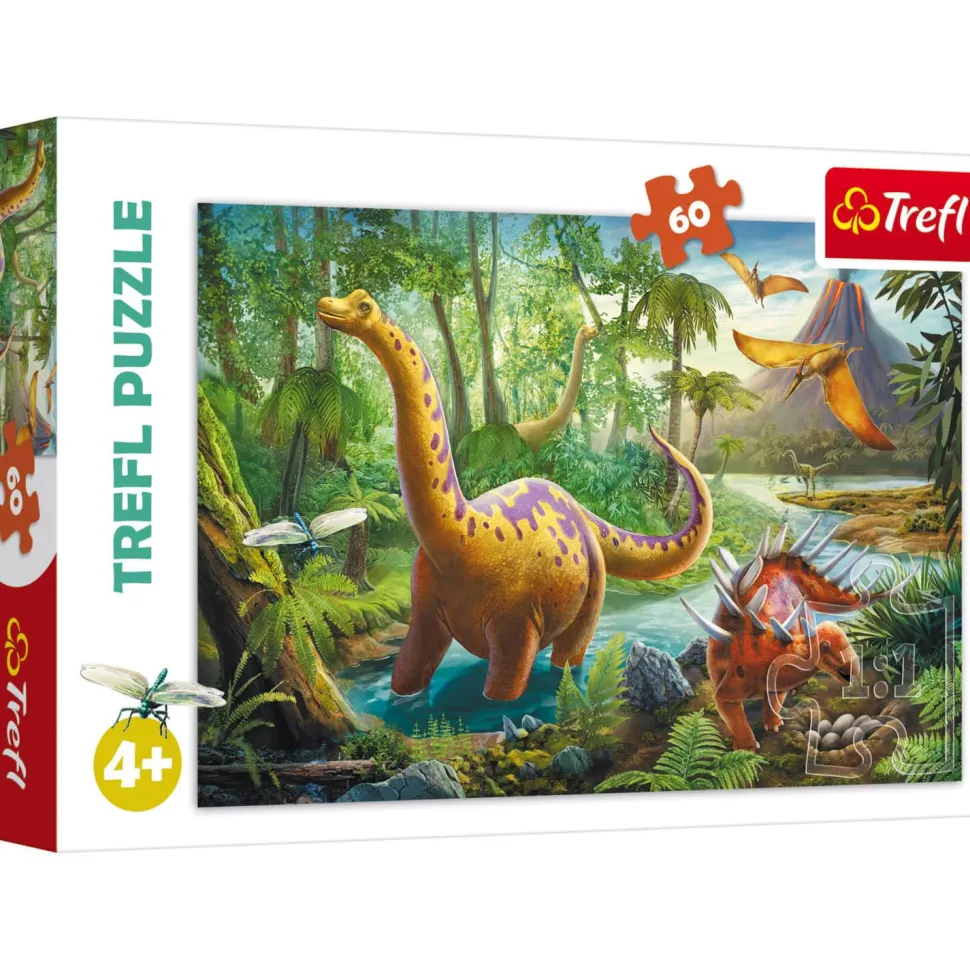 Puzzle 60 pièces : Migration des dinosaures - Trefl