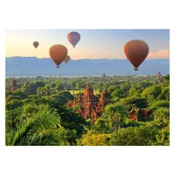 Puzzle 1000 pièces : Montgolfières à Mandalay, Myanmar - Schmidt