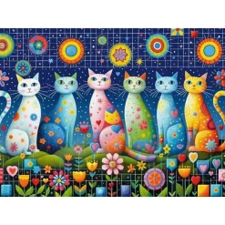 Puzzle 1000 pièces : Moustaches mignonnes - CherryPazzi