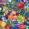 Puzzle 1000 pièces : Nature morte - corbeille de fruits - Eeboo