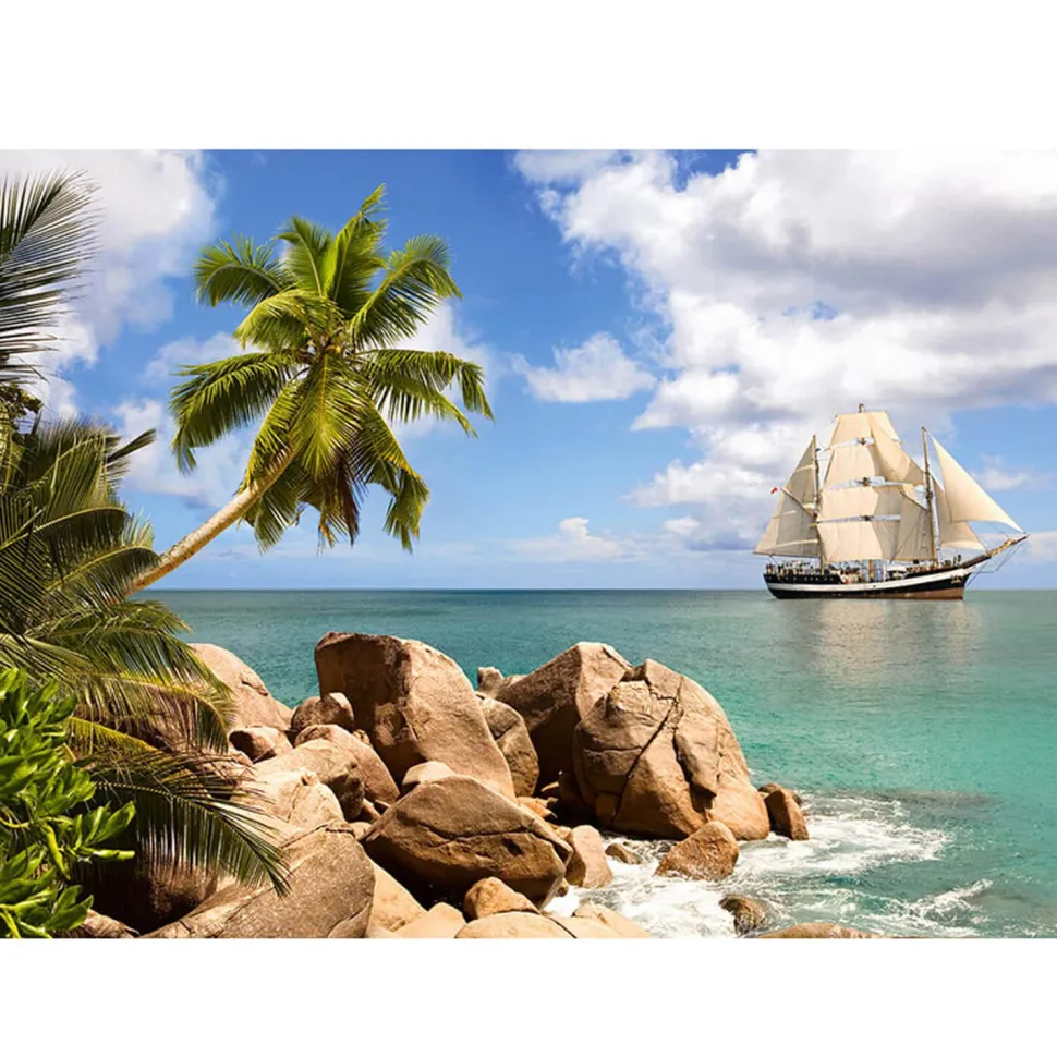 Puzzle 1500 pièces : Naviguer au Paradis - Castorland