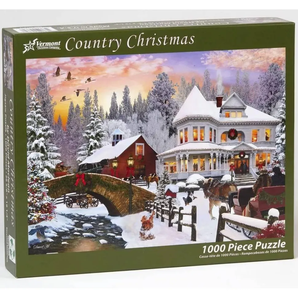 Puzzle 1000 pièces : Noël à la campagne - Vermont Christmas Company
