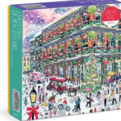 Puzzle 1000 pièces : Noël à la Nouvelle-Orléans, Michael Storrings - Galison