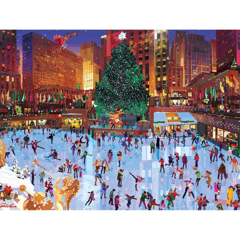 Puzzle 1000 pièces : Noël au Rockefeller Center - Ravensburger