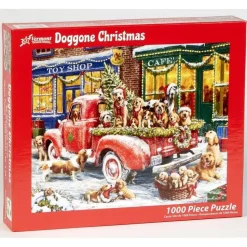 Puzzle 1000 pièces : Noël canin - Vermont Christmas Company