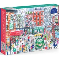 Puzzle 1000 pièces : Noël dans le village de Greenwich - Galison