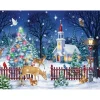 Puzzle 550 pièces : Nuit paisible - Vermont Christmas Company