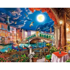 Puzzle 2000 pièces : Nuit romantique - Castorland