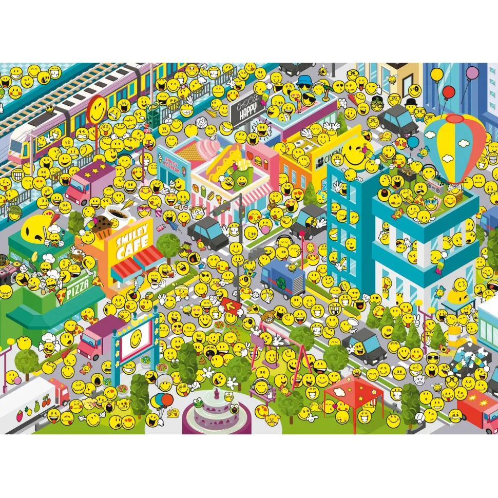 Puzzle 500 pièces : Où est le Smiley ? - Trefl