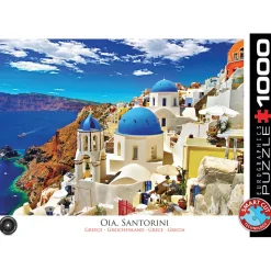 Puzzle 1000 pièces : Oia, Santorin, Grèce - Eurographics