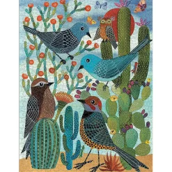 Puzzle 1000 pièces : Oiseaux amis du désert - Galison
