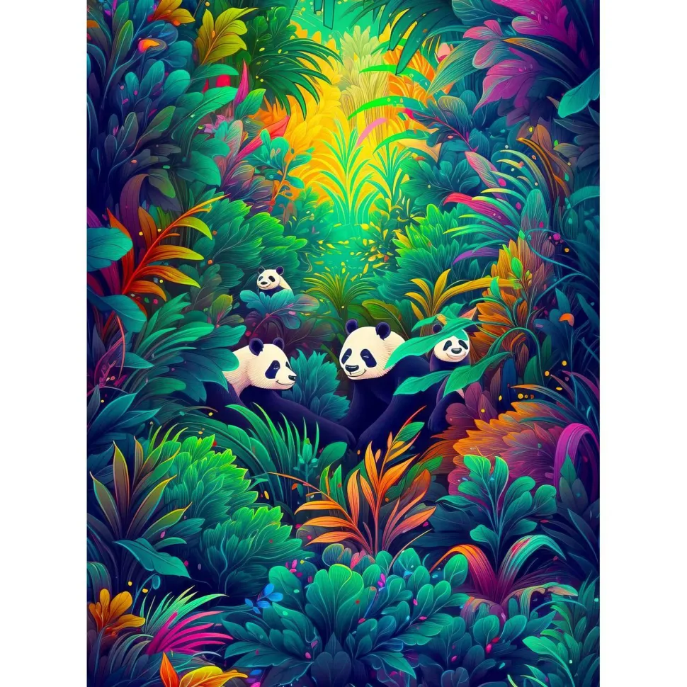 Puzzle 1000 Pièces : Panda Haven - EnjoyPuzzle
