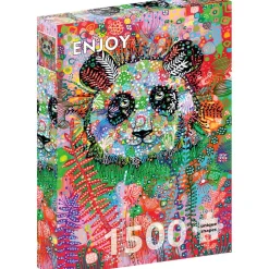 Puzzle 1500 Pièces : Panda énigmatique - EnjoyPuzzle