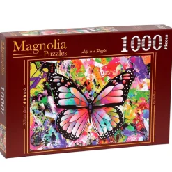 Puzzle 1000 pièces : Papillon coloré - Magnolia