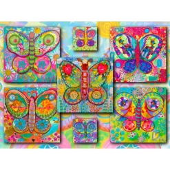 Puzzle 1000 pièces : Papillons - EnjoyPuzzle