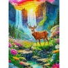 Puzzle 1000 pièces : Paradis des cerfs - EnjoyPuzzle