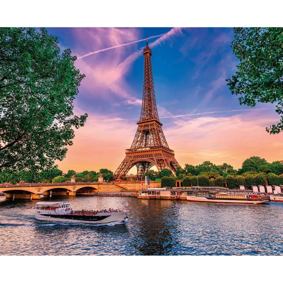 Puzzle 2000 pièces : Paris au fil de l'eau - Nathan