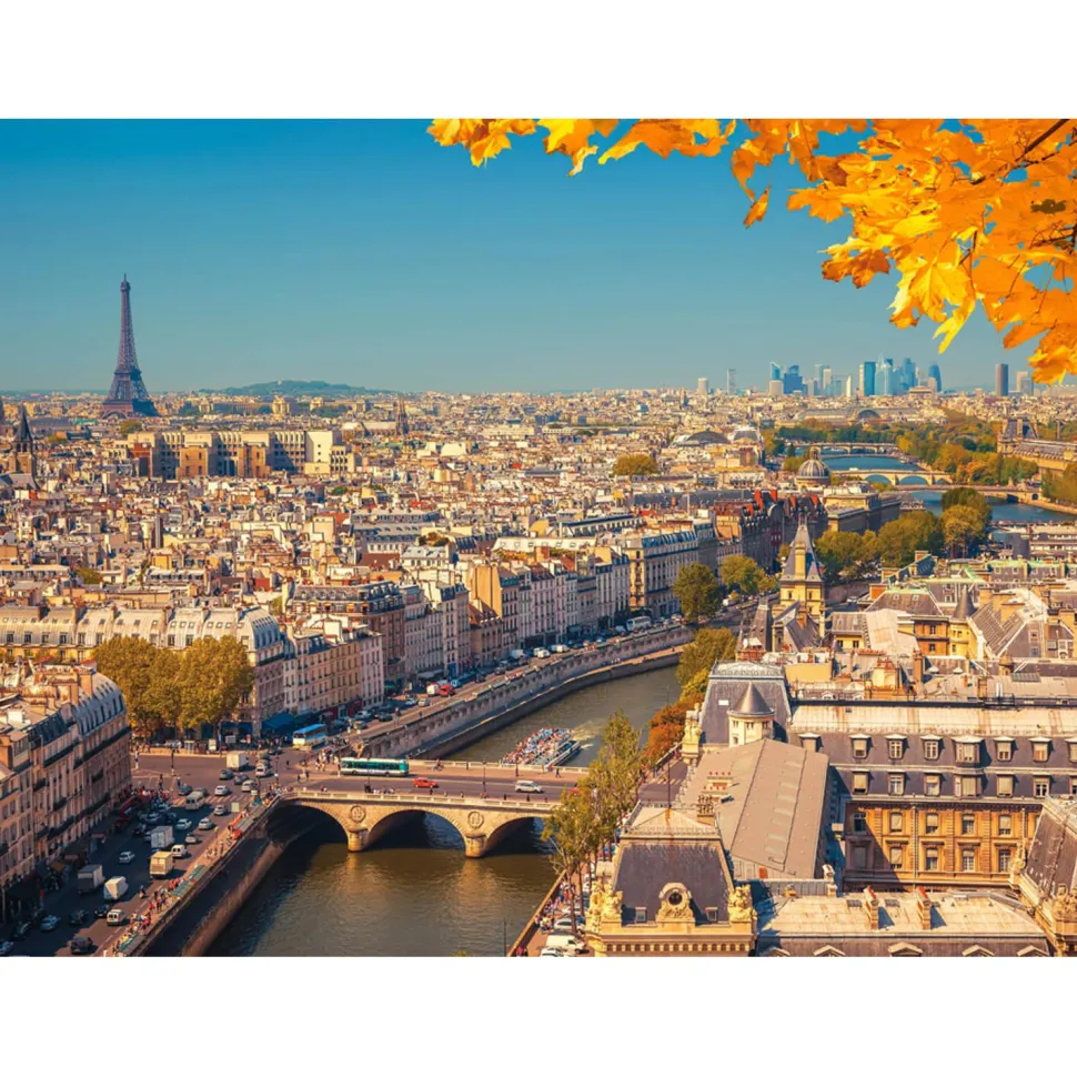 Puzzle 2000 pièces : Paris vu du ciel - Castorland