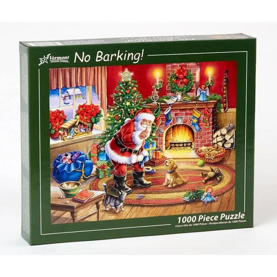 Puzzle 1000 pièces : Pas d'aboiement ! - Vermont Christmas Company
