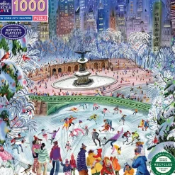 Puzzle 1000 pièces : Patineurs de New York - Eeboo