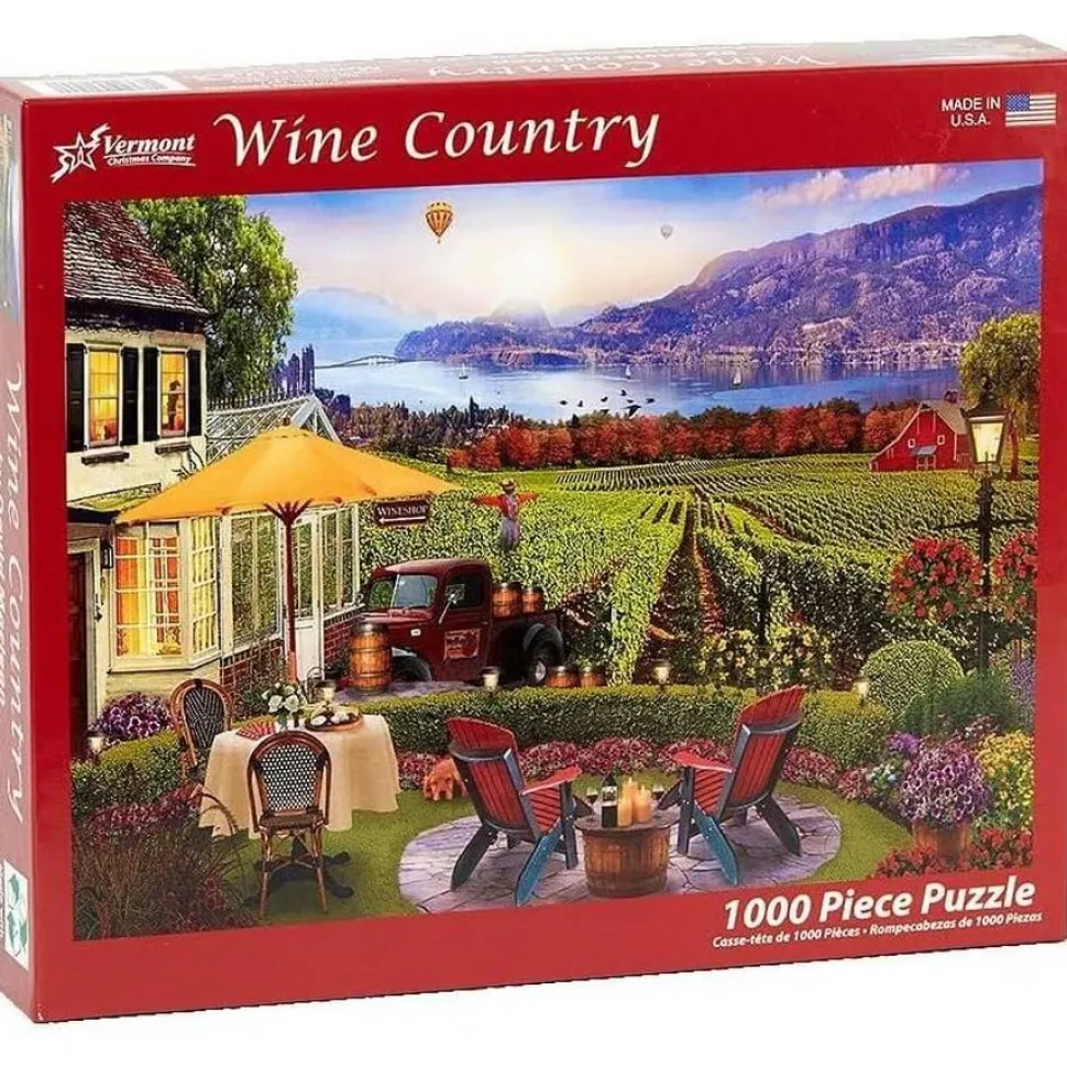 Puzzle 1000 pièces : Pays du vin - Vermont Christmas Company