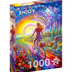 Puzzle 1000 pièces : Pédales vers la liberté - EnjoyPuzzle
