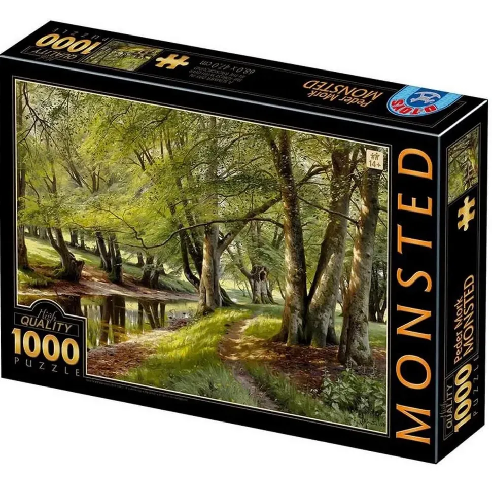 Puzzle 1000 pièces : Peder Mork Monsted - Jour été forêt - DToys