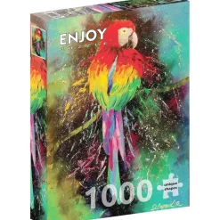 Puzzle 1000 Pièces : Perroquet coloré - EnjoyPuzzle