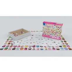 Puzzle 2000 pièces : Petits gâteaux en abondance - Eurographics