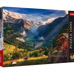 Puzzle 1000 pièces : Photo Odyssée : Vallée de Lauterbrunnen, Suisse - Trefl