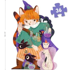 Puzzle 36 pièces - Pio le magicien + 1 miniature - Djeco