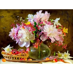 Puzzle 1000 Pièces : Pivoines Beauté - EnjoyPuzzle