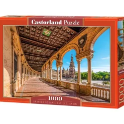 Puzzle 1000 pièces : Place d'Espagne, Séville, Espagne - Castorland