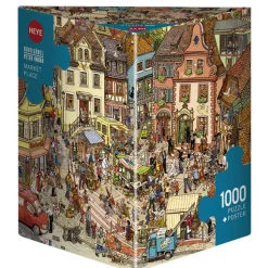 Puzzle 1000 pièces : Place du Marché, Göbel et Knorr - Heye
