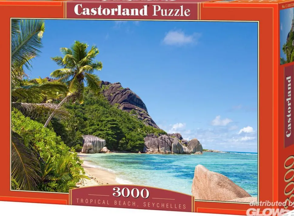 Puzzle 3000 pièces - Plage tropicale, Seychelles - Castorland