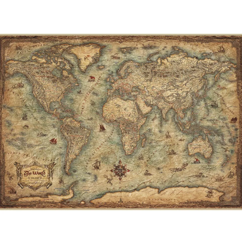 Puzzle 3000 pièces : Planisphère - Educa