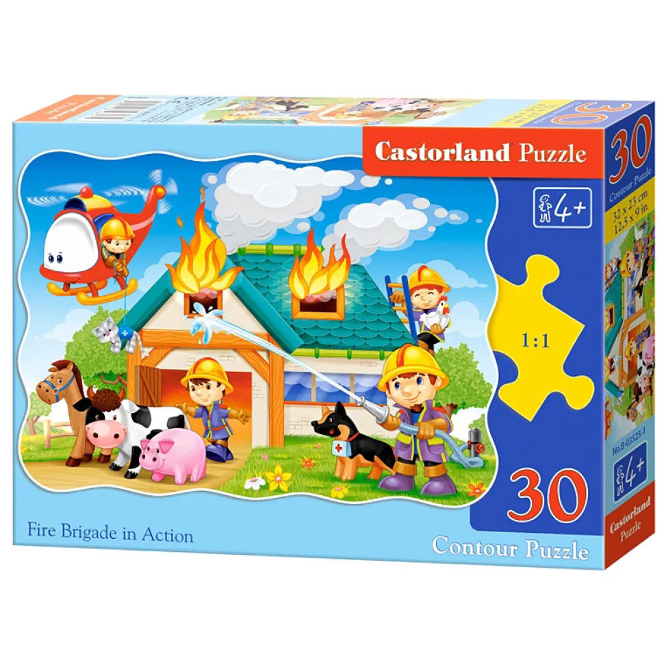 Puzzle 30 pièces : Pompiers en action - Castorland