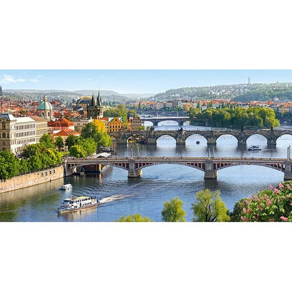 Puzzle 4000 pièces : Ponts sur la Vltava, Prague - Castorland