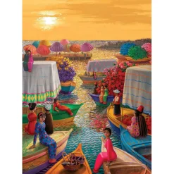 Puzzle 1000 pièces : Port de Fleurs - Art Puzzle